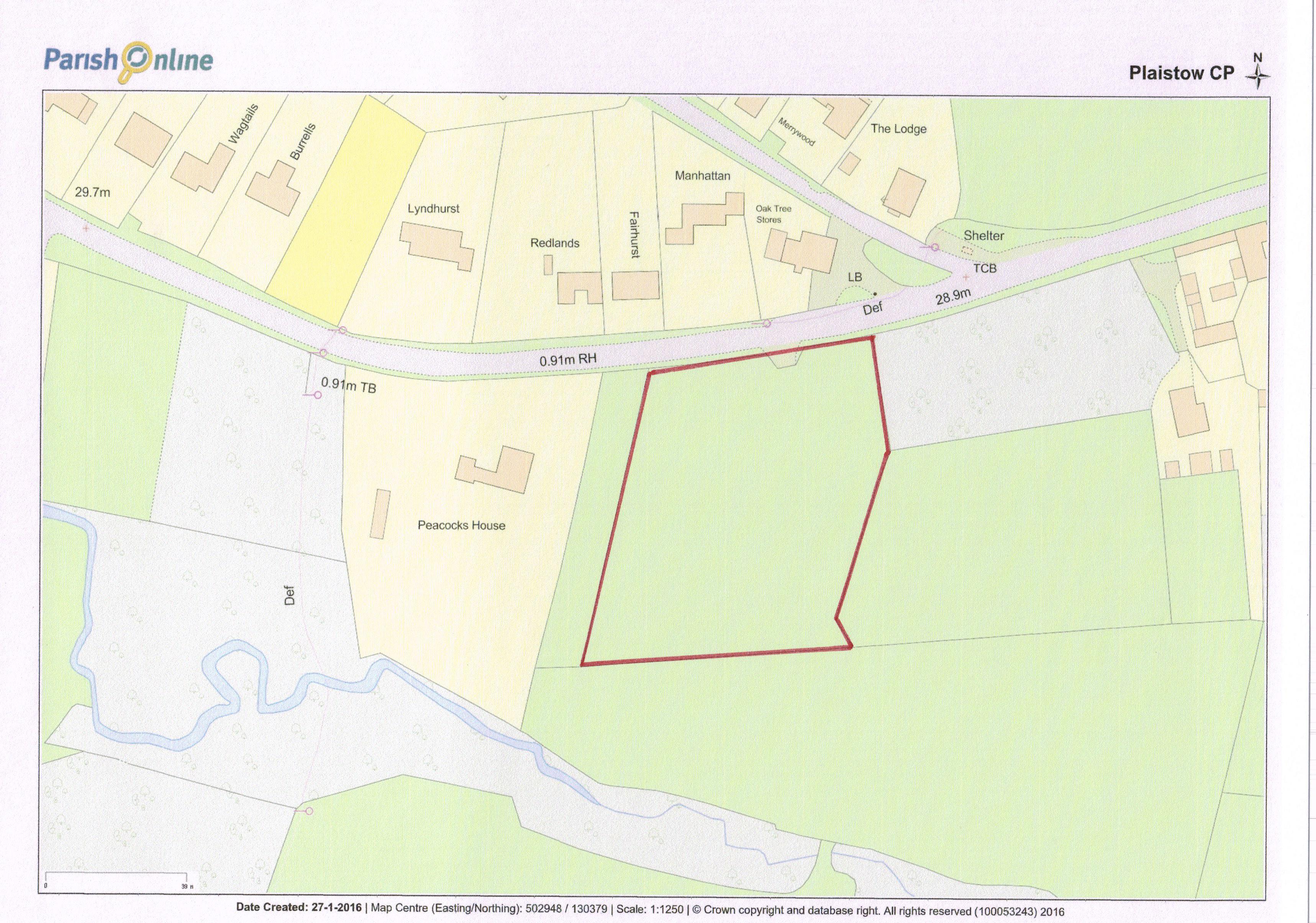 SITE DISCOUNTED I4 LAND ADJACENT TO PEACOCKS, LOXWOOD PARISH
